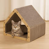 Cat Scratcher House Cardboard Hideaway Play Cave