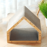 Cat Scratcher House Cardboard Hideaway Play Cave