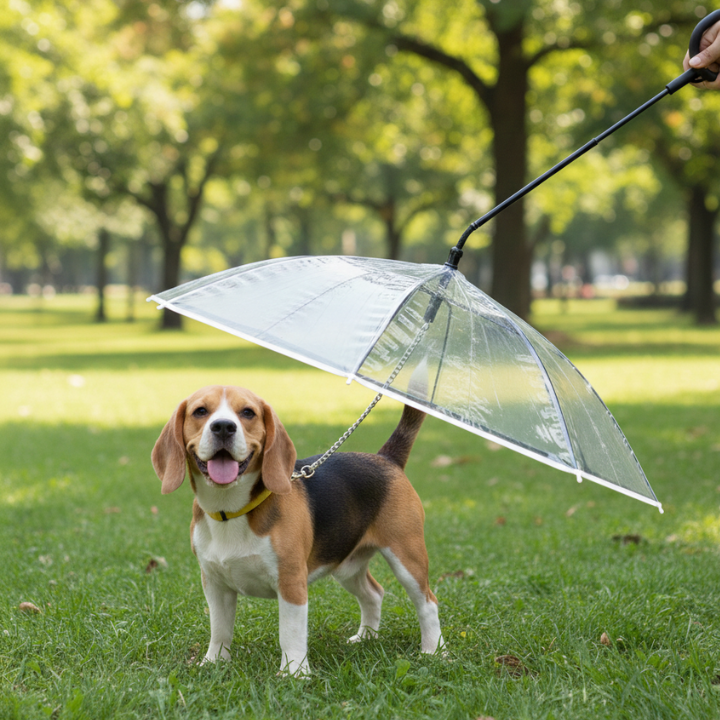 Dog Umbrella Leash Rain Cover Small Dogs Waterproof Walk