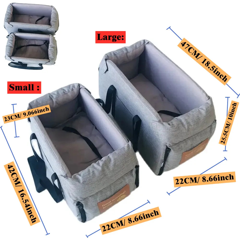 Dog Travel Carrier Bag Soft Pet Tote with Handles