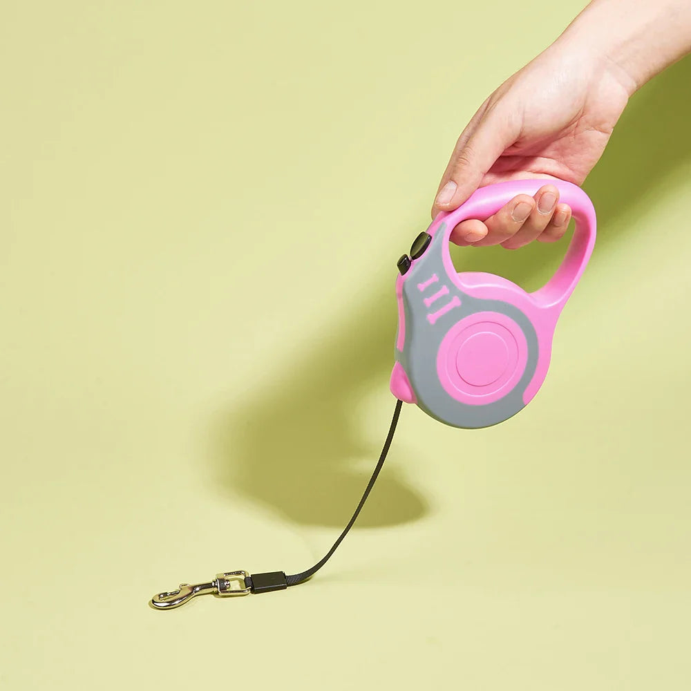 Retractable Dog Leash With One Button Brake Lock