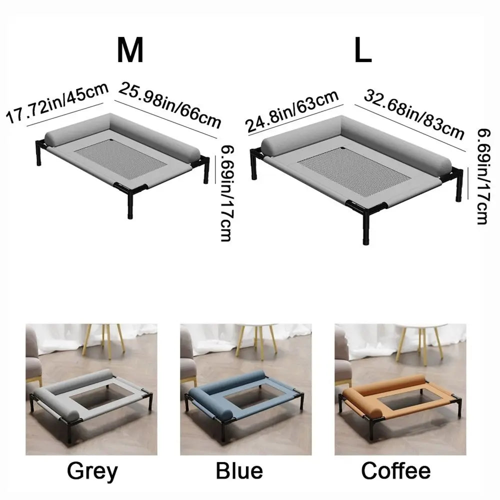 Elevate Dog Bed - Large Raised Pet Bed for Dogs and Cats