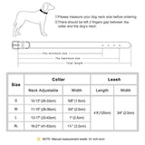 Dog Collar and Leash Set Velvet For All Dog Sizes