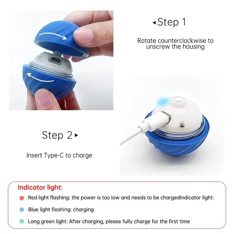 Automatic Moving Ball -  Interactive Dog and Cat Chew Toy Ball