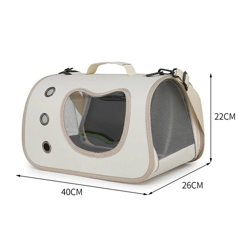 Cat Carrier Bag Portable Pet Travel Shoulder Bag with Window