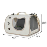 Cat Carrier Bag Portable Pet Travel Shoulder Bag with Window