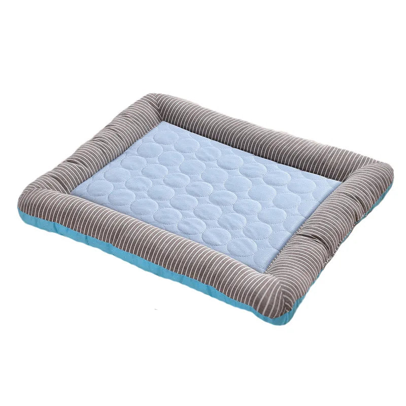 Dog Cooling Mat Bed Set Washable Summer Gel Memory Foam Pad