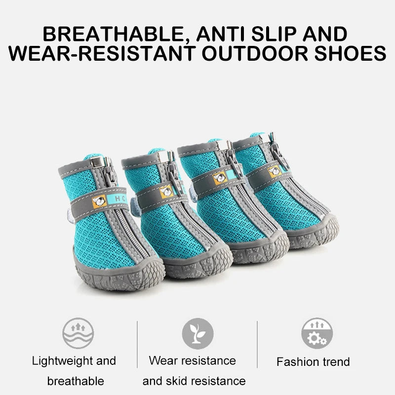 Dog Shoes - Lightweight and Breathable Outdoor Booties For Puppies and Dogs