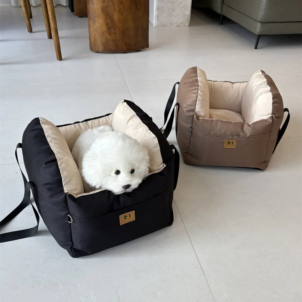 Dog Car Seat Carrier Soft Travel Pet Booster Bed