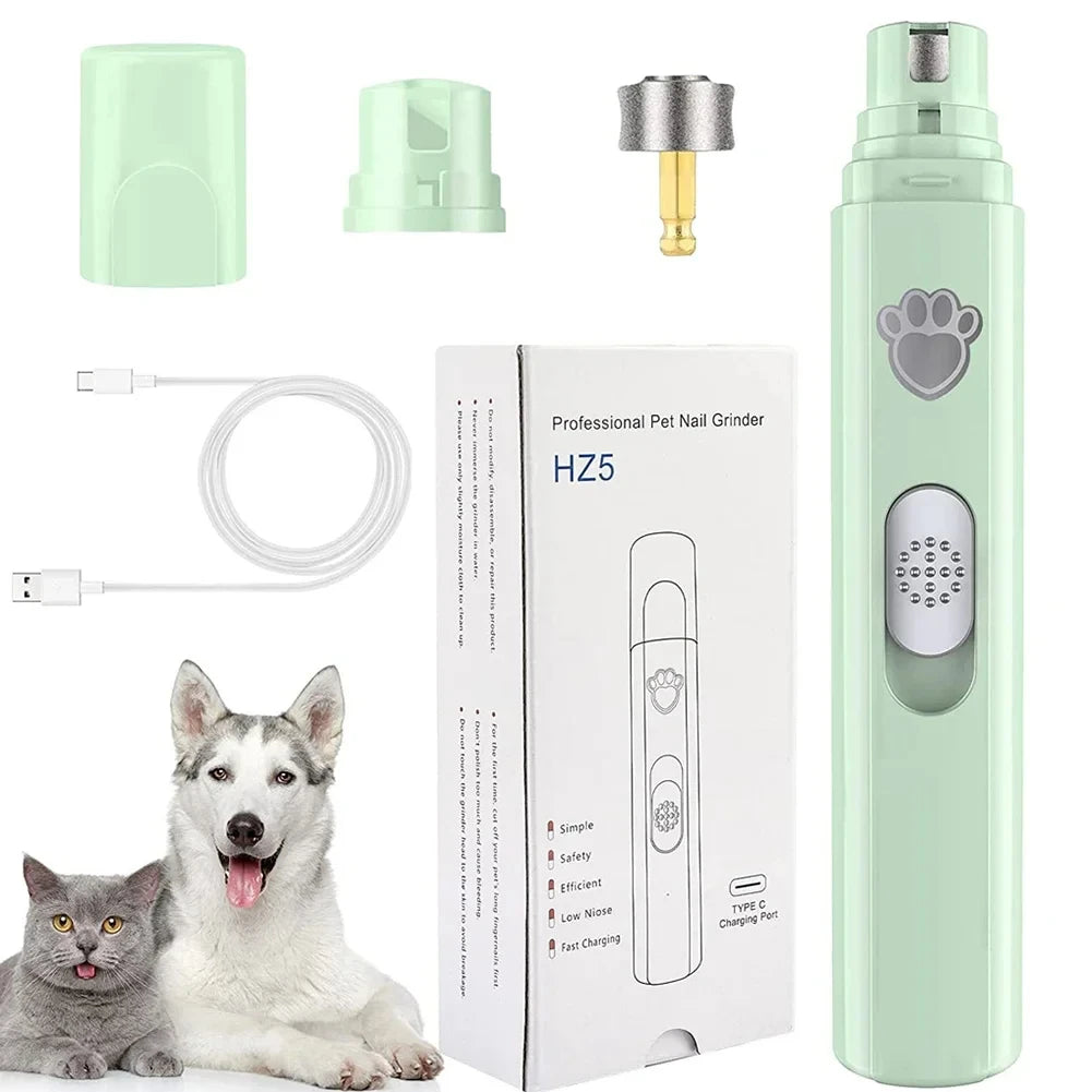 Electric Pet Nail Grinder - Painless Dog and Cat Nail Trimmer For Easy Grooming