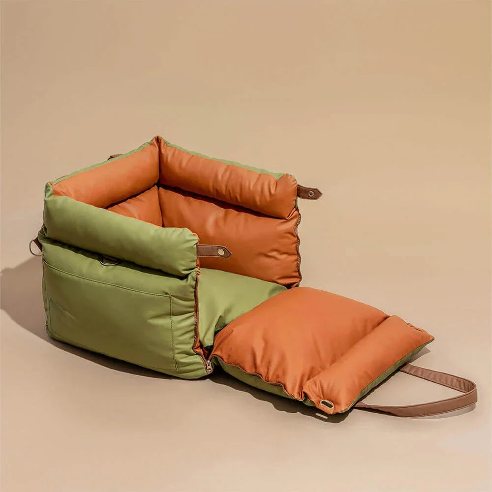 Dog Car Seat Carrier Travel Booster with Straps