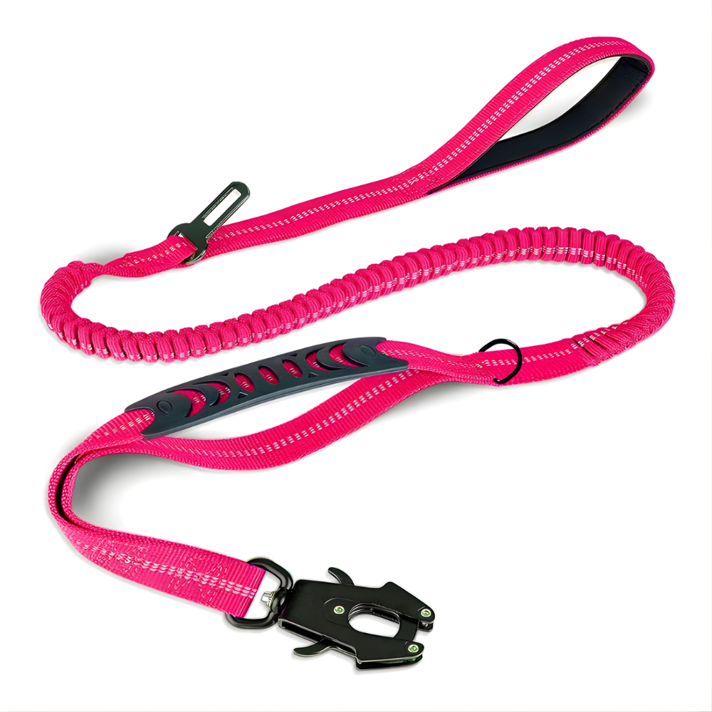 Heavy Walking Dog Leash with Seatbelt Clip