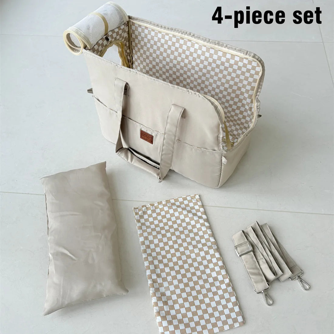Dog Carrier Tote Bag Hands Free Shoulder For Travel
