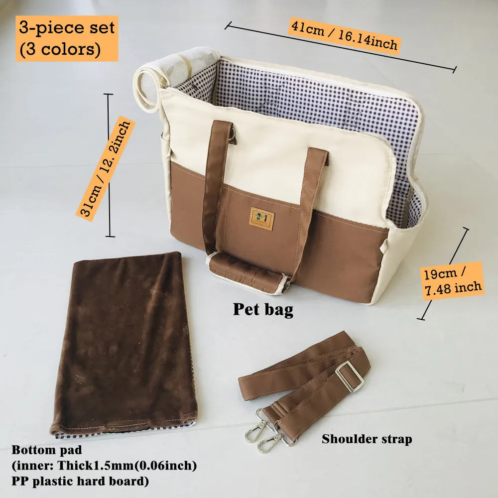 Dog Carrier Bag - Breathable Travel Shoulder Dog Carrier Bag