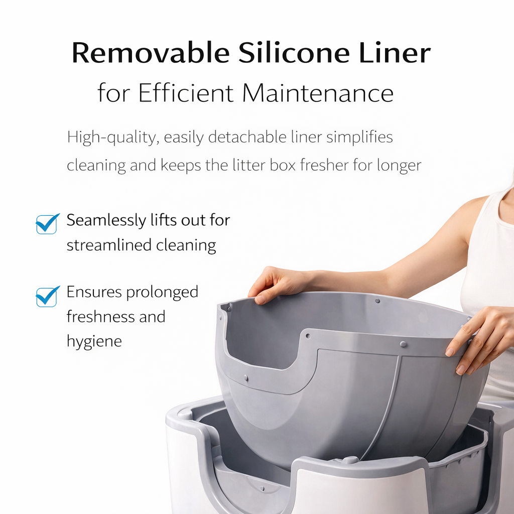 Smart Litter Box | Automatic Cat Litter Box with Odor Control | Self-Cleaning Design for Effortless Maintenance 7
