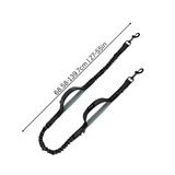 Hands Free Double Dog Lead Bungee Running Waist Belt