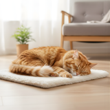 Cat Sleeping Mat Soft Fluffy Pet Bed Rug Indoor Floor Pad