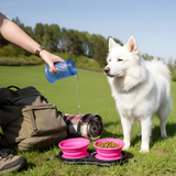 Dog Travel Bowl Collapsible Food Water Outdoor Feeder