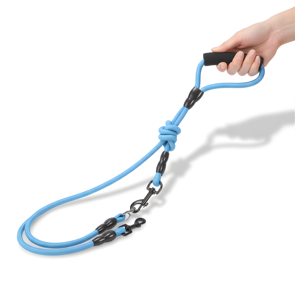 Double Dog Lead Coupler Twin Two Dogs Walking Splitter