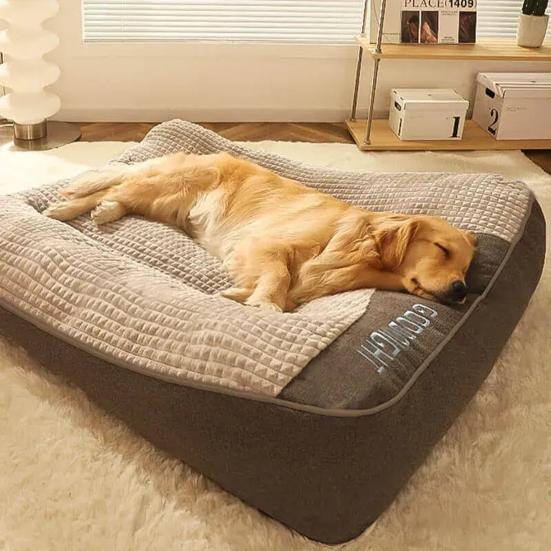 Dog Sofa Bed Large Breed Bolster Cushion Washable Couch