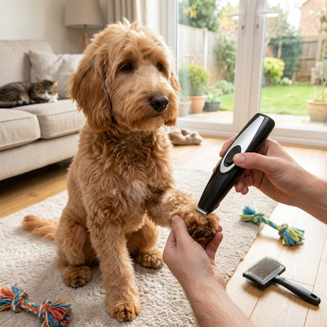 TrimEase dog trimmer lifestyle