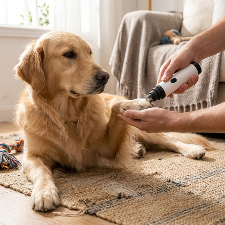TrimGlide dog nail trimmer lifestyle