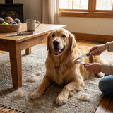 FurEdge deshedding grooming comb lifestyle