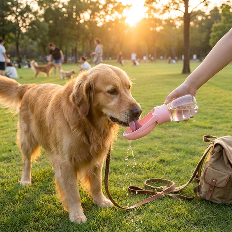 AquaPaw portable water dispenser lifestyle