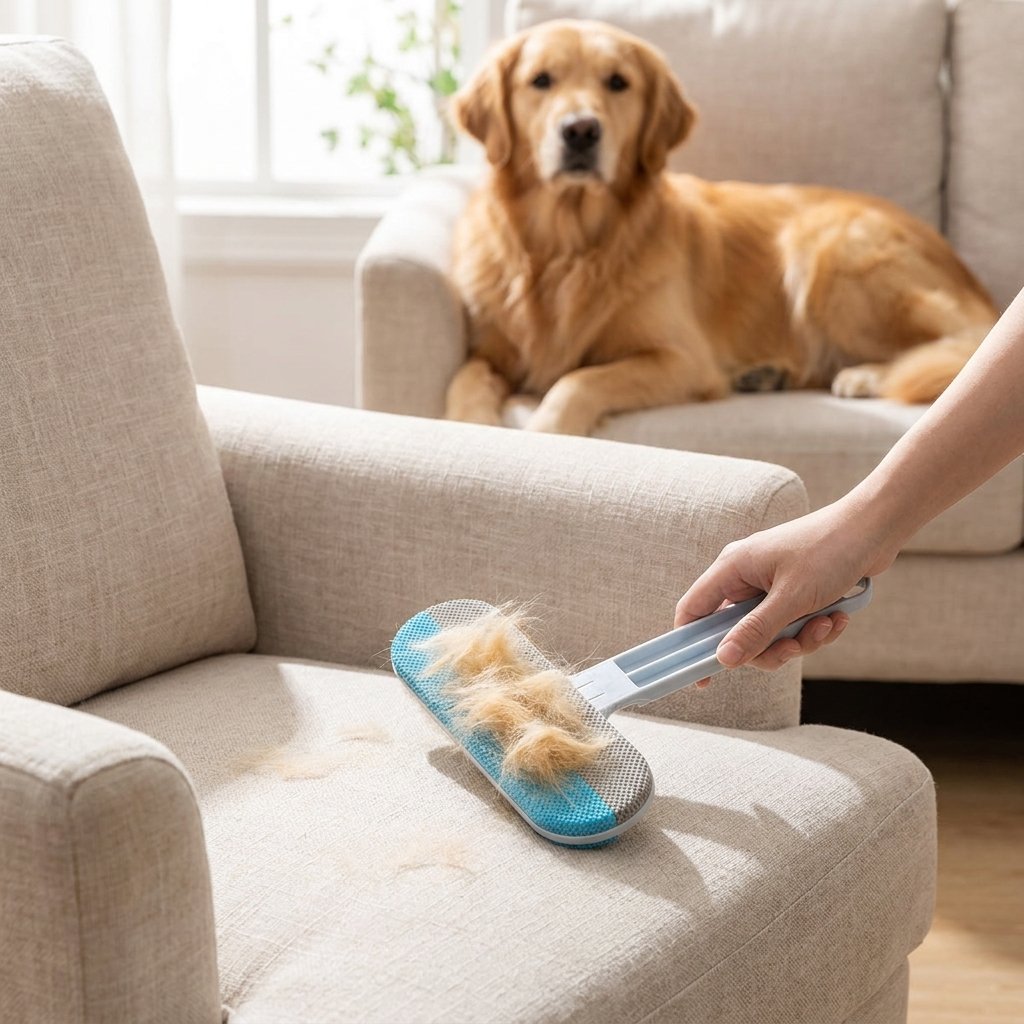 Dog Grooming Brush Hair Remover Reusable Fur Cleaner