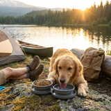 Dog Travel Bowl Collapsible Food Water Outdoor Feeder