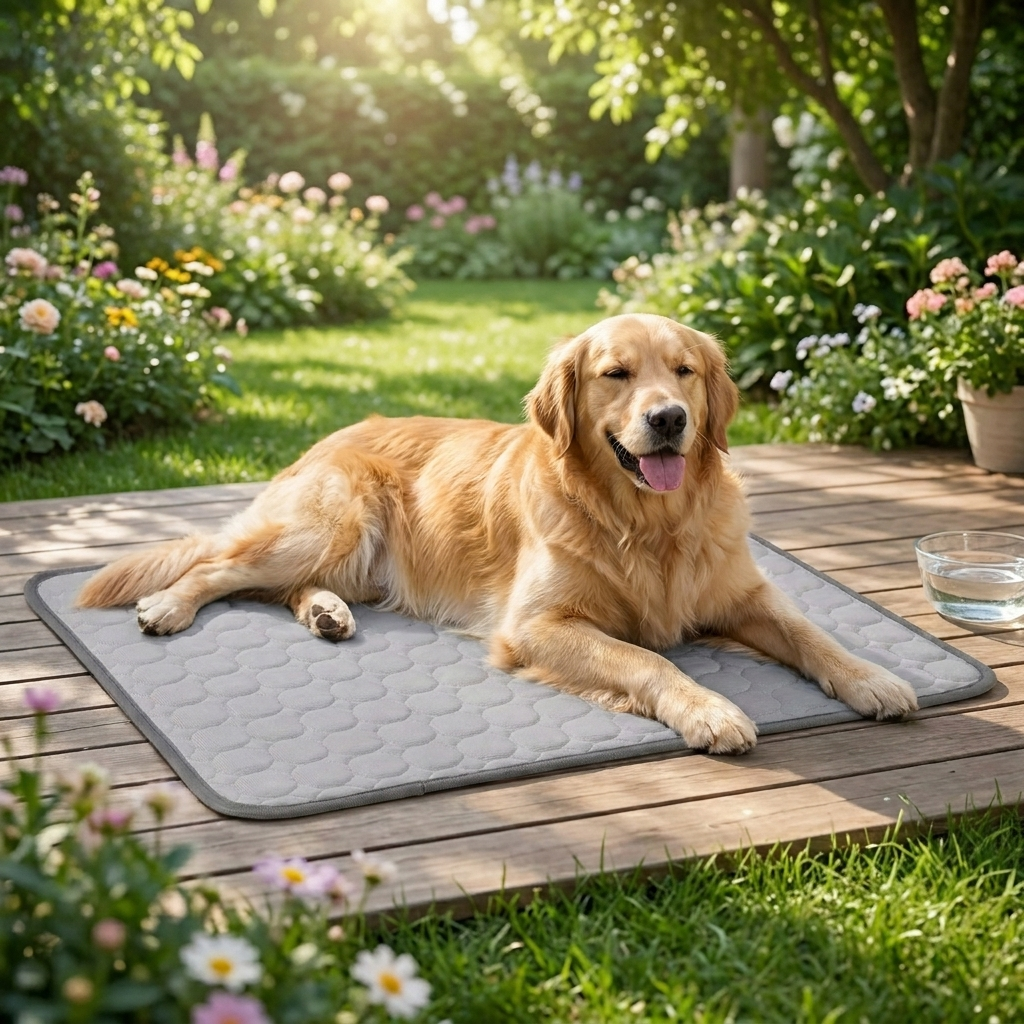 Dog Cooling Pad For Dogs - Ice Silk Summer Dog Cooling Mat
